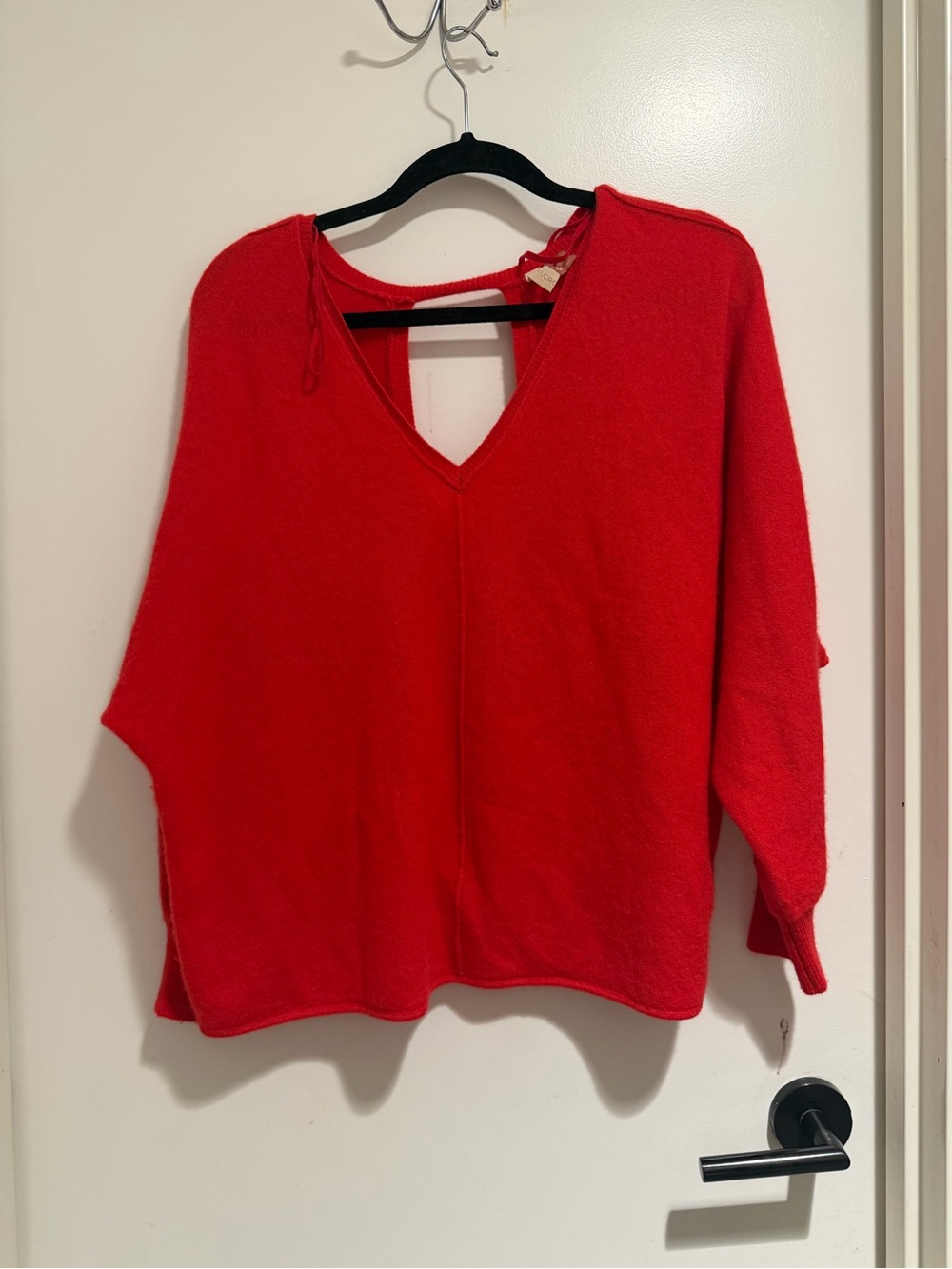 Pilcro Bold Red V-Neck Women's Sweater